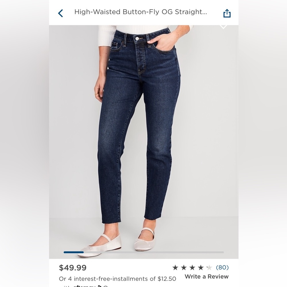 Old Navy High Rise OG Straight Jean